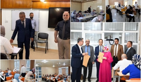 وسط أجواء أكاديمية منظمة .. طلبة الدراسات العليا في جامعة كركوك يؤدون امتحاناتهم النهائية