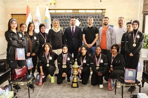 بعد حصولهم على المركز الثاني  .. رئيس جامعة كركوك يكرم الفريق المشارك في بطولة الجامعات العراقية